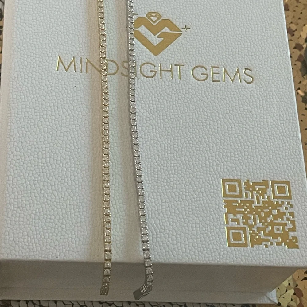 14k Gold Vermeil Vvs GRA certified Moissanite diamonds, PASSES diamond testers! - Picture 5 of 6